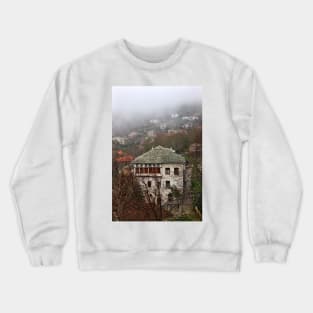 Traditional architecture of Pelion mountain Crewneck Sweatshirt